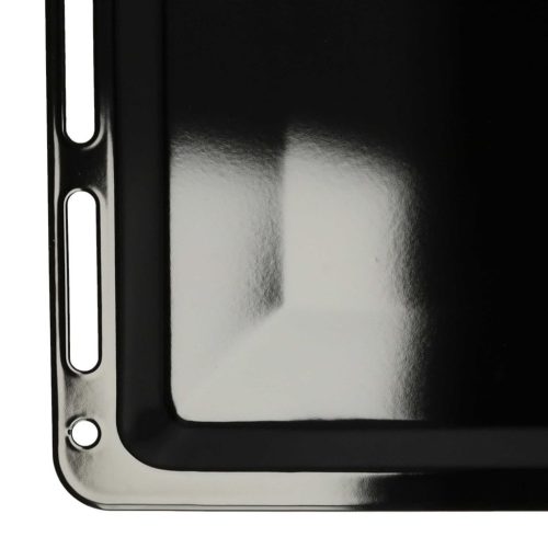 VHBW Bosch 1101433 Baking Tray - 45.5 x 36.1 x 2 cm, Non-Stick Coating, Enamelled Black
