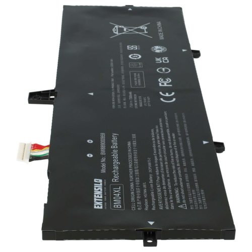 VHBW Notebook akkumulátor  HP HSTNN-DB8L, BM04XL, BM04056XL, HSTNN-UB7L készülékekhez - 7300 mAh 7,6 V Li-Ion