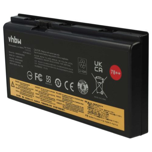 VHBW Notebook Battery Lenovo 4X50K14092, 4ICR18/65-2, 01AV451, 00HW030 - 4400 mAh 15 V Li-Ion