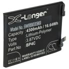 VHBW Mobiltelefon akkumulátor Redmi Note 11T Pro+ készülékhez - 4300 mAh 3,87 V Li-polimer