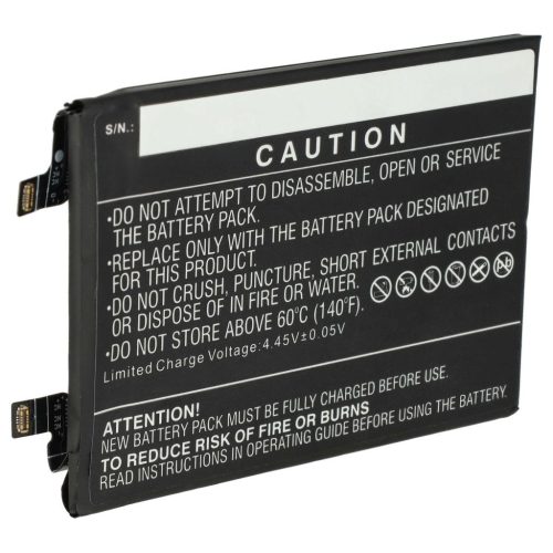 VHBW Mobiltelefon akkumulátor Redmi Note 11T Pro+ készülékhez - 4300 mAh 3,87 V Li-polimer
