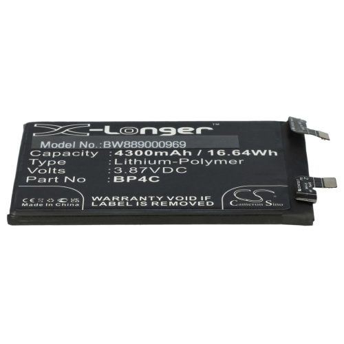 VHBW Mobiltelefon akkumulátor Redmi Note 11T Pro+ készülékhez - 4300 mAh 3,87 V Li-polimer