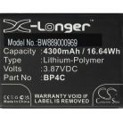 VHBW Mobiltelefon akkumulátor Redmi Note 11T Pro+ készülékhez - 4300 mAh 3,87 V Li-polimer