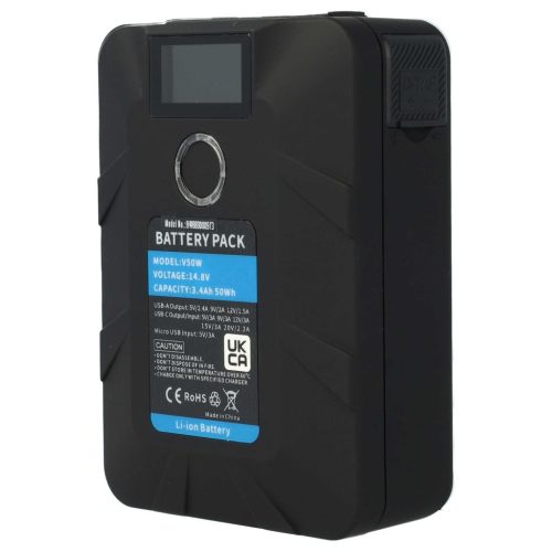 Akkumulátor Sony BP-150WS, BP-130L, BP-150W, BP-140A - 3400 mAh, 14,8 V, Li-Ion USB porttal