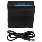 VHBW Sony NP-F970, NP-F960, NP-F950, NP-F930 Akku - 7800 mAh, 7,4 V, Li-Ion, mit USB-C-Anschluss