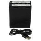 VHBW Sony NP-F970, NP-F960, NP-F950, NP-F930 Akku - 10400 mAh, 7,2 V, Li-Ion, mit USB-C-Anschluss
