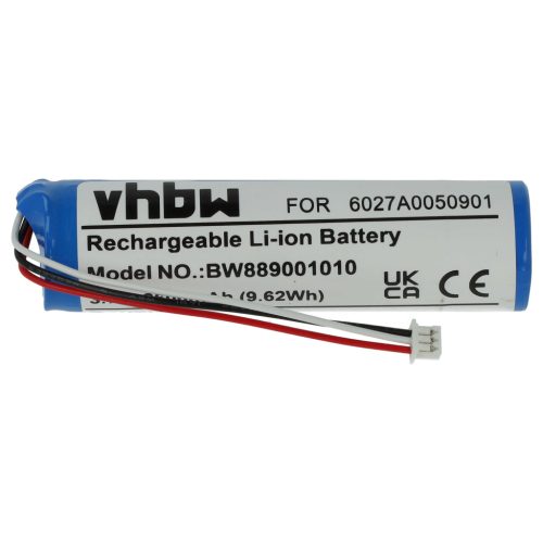 VHBW GPS Akku MALAGA, 6027A0131301, 6027A0050901, L5 - 2600 mAh 3,7 V Li-Ion
