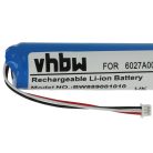 VHBW GPS Akku MALAGA, 6027A0131301, 6027A0050901, L5 - 2600 mAh 3,7 V Li-Ion