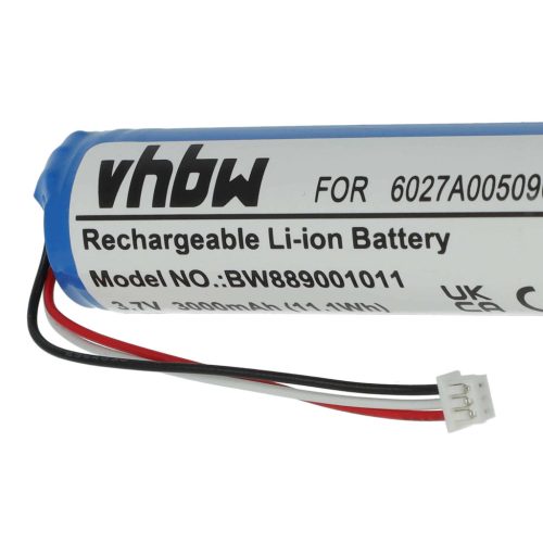 VHBW GPS Akku MALAGA, 6027A0131301, 6027A0050901, L5 - 3000 mAh 3,7 V Li-Ion