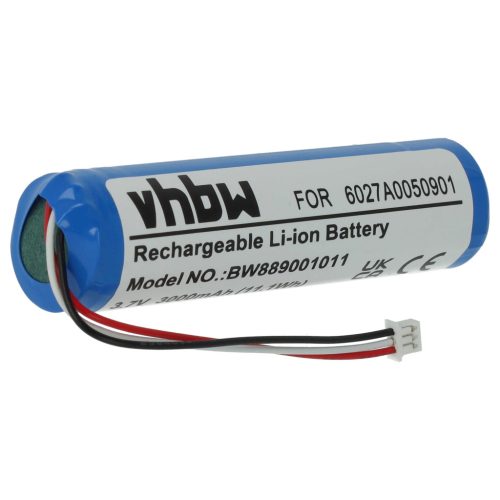 VHBW GPS Akku MALAGA, 6027A0131301, 6027A0050901, L5 - 3000 mAh 3,7 V Li-Ion