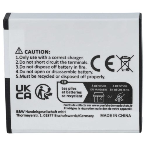 VHBW Video Camera Battery Rollei AC 410-420, RL410B - 1000 mAh 3.7 V Li-Ion