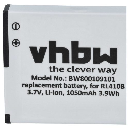 VHBW Video Camera Battery Rollei AC 410-420, RL410B - 1000 mAh 3.7 V Li-Ion