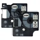 VHBW Label Tape Dymo D1, 43613 - 6 mm Black/White