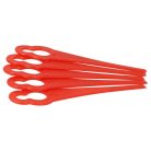 VHBW ALM BQ026 5x Penge Akkus Vágóhoz - Műanyag/Nylon, Piros