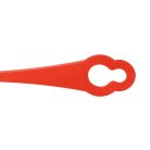 VHBW ALM BQ026 5x Penge Akkus Vágóhoz - Műanyag/Nylon, Piros