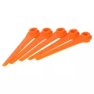 VHBW Gardena RotorCut 5368-20, 5x Blade, Battery Powered, Plastic, Orange