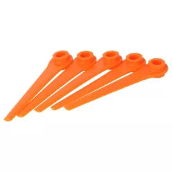   VHBW Gardena RotorCut 5368-20, 5x Blade, Battery Powered, Plastic, Orange