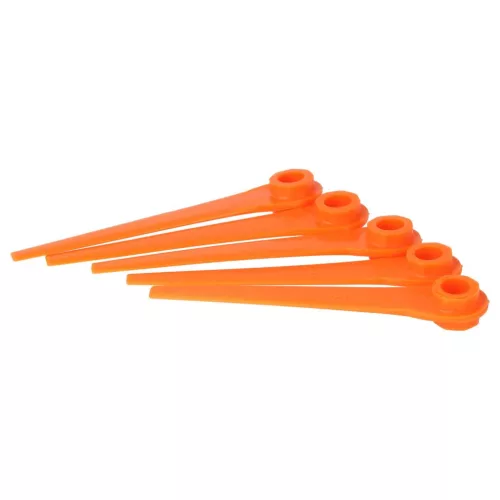 VHBW Gardena RotorCut 5368-20, 5x Blade, Battery Powered, Plastic, Orange