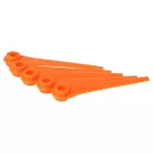 VHBW Gardena RotorCut 5368-20, 5x Blade, Battery Powered, Plastic, Orange