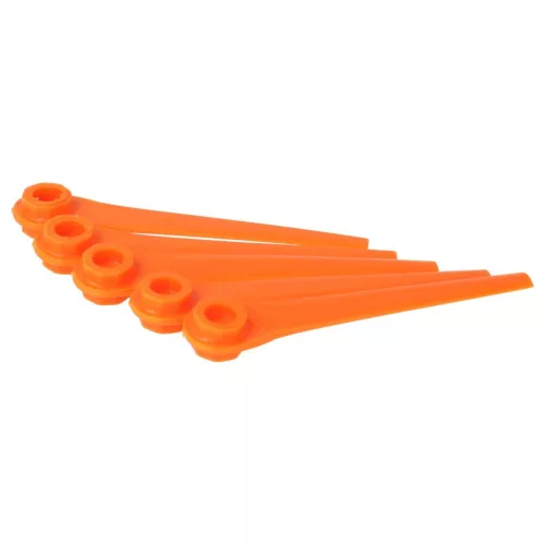 VHBW Gardena RotorCut 5368-20, 5x Blade, Battery Powered, Plastic, Orange