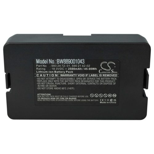 VHBW Rasenmäherakku für Flymo 5848428-02, 5848228-01, 584 84 28-02 - 2500 mAh 18 V Li-Ion - Gartengerät