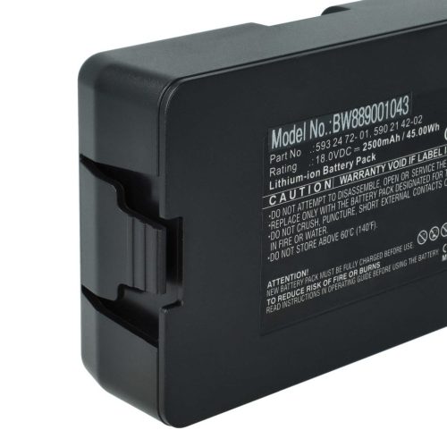 VHBW Rasenmäherakku für Flymo 5848428-02, 5848228-01, 584 84 28-02 - 2500 mAh 18 V Li-Ion - Gartengerät