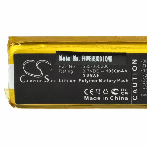 VHBW Logitech 533-000200 Wireless Keyboard Battery - 1050 mAh 3.7 V Li-polymer