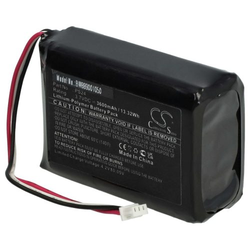 VHBW Akkumulátor Flir PS24-hez - 3600 mAh, 3,7 V, Li-polimer