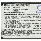 VHBW Mobile Phone Battery Emporia AK-V188 - 1100 mAh 3.7 V Li-Ion - Smartphone Battery