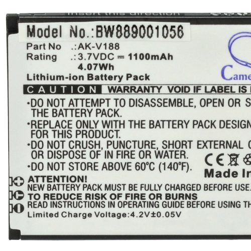 VHBW Mobile Phone Battery Emporia AK-V188 - 1100 mAh 3.7 V Li-Ion - Smartphone Battery