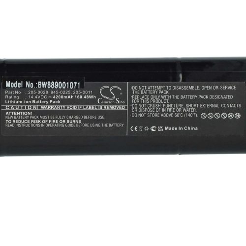 VHBW Battery for Neato 810841012076, 205-0011, 205-0013, 4INR19/65-2 - 4200 mAh, 14.4 V, Li-Ion