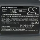 VHBW Gardena 9842, 9843-20, 28311, 9843 Lawn Mower Battery, 4000 mAh 40 V Li-Ion, Dark Gray