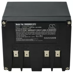   VHBW Ambrogio Type B Lawn Mower Battery, 110Z03700A - 7800 mAh 25.9 V Li-Ion, Black