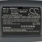 VHBW Gardena 9842, 9843-20, 28311, 9843 Fűnyíró Akkumulátor, 5000 mAh 40 V Li-Ion, Sötétszürke