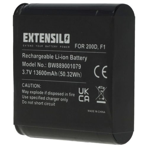 VHBW DAB radio battery Pure ChargePAK F1, for F1 - 13600 mAh 3.7 V Li-Ion