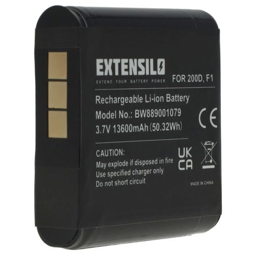 VHBW DAB radio battery Pure ChargePAK F1, for F1 - 13600 mAh 3.7 V Li-Ion