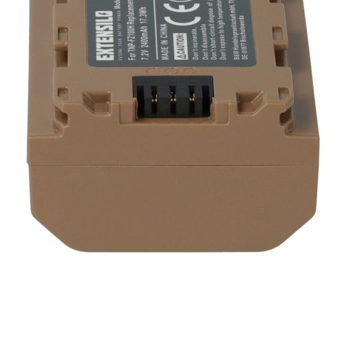 VHBW Sony NP-FZ100 Akku - 2400 mAh, 7,2 V, Li-Ion, mit USB-C-Anschluss