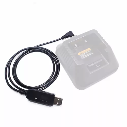 VHBW USB Charging Cable for Baofeng UV-B5 Walkie Talkie - 11.7 cm