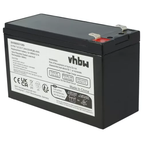 VHBW APC RBC110 UPS Battery - 7200 mAh 12 V AGM