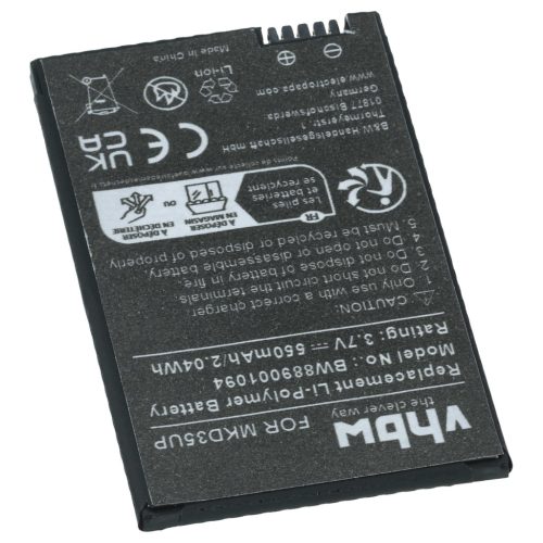 VHBW Autoschlüssel Akku BMW MKD35UP - 550 mAh 3,7 V Li-Polymer
