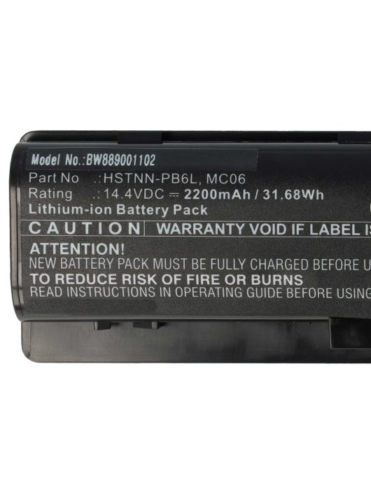 Notebook akkumulátor  HP 807231-001, 806953-851, 805095-001, 804073-851 - 2200 mAh 14,4 V Li-Ion