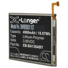 VHBW Mobile Phone Battery for Samsung Galaxy A13 - 4900 mAh 3.85 V Li-Polymer