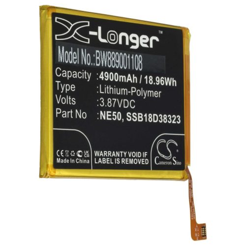Mobiltelefon akkumulátor  Motorola NE50, SSB18D38323 készülékhez – 4900 mAh 3,87 V Li-polimer