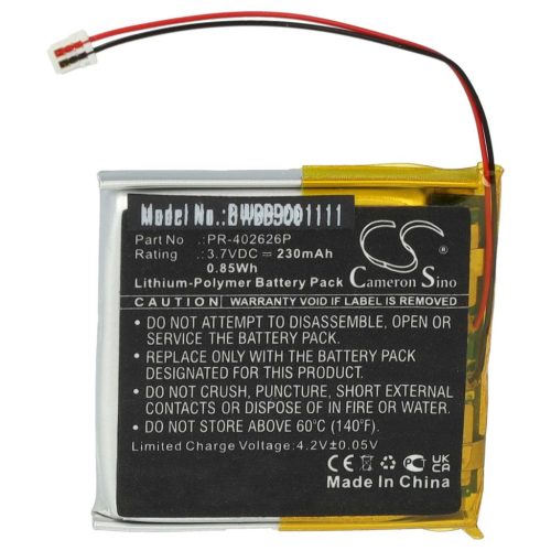 VHBW Suunto PR-402626P Okosóra Elem - 230 mAh 3,7 V Li-polimer