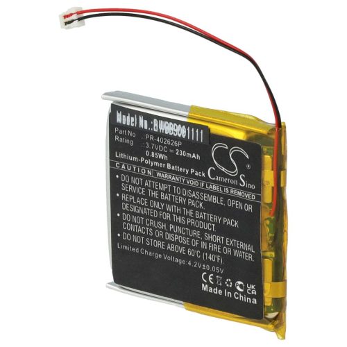VHBW Suunto PR-402626P Okosóra Elem - 230 mAh 3,7 V Li-polimer
