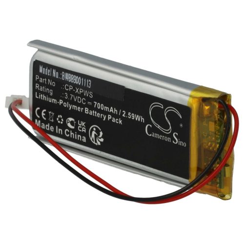 XP Deus CP-XPWS Fémdetektor Elem - 700mAh 3,7V Li-polimer