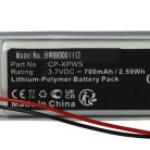 XP Deus CP-XPWS Fémdetektor Elem - 700mAh 3,7V Li-polimer