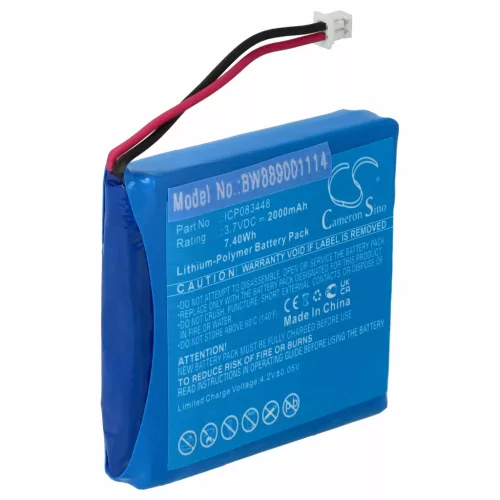 VHBW Radio Akku Albrecht ICP083448, JHHY903448A - 2000 mAh 3,7 V Li-Polymer