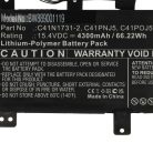 VHBW Notebook Battery Asus 0B200-02940000, 0B200-02990000 - 4300 mAh 15.4 V Li-polymer, black