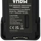 VHBW Motorola PMNN4406, PMNN4406BR, PMNN4409 Radioakku - 3000 mAh 7,4 V Li-Ion + Gürtelclip